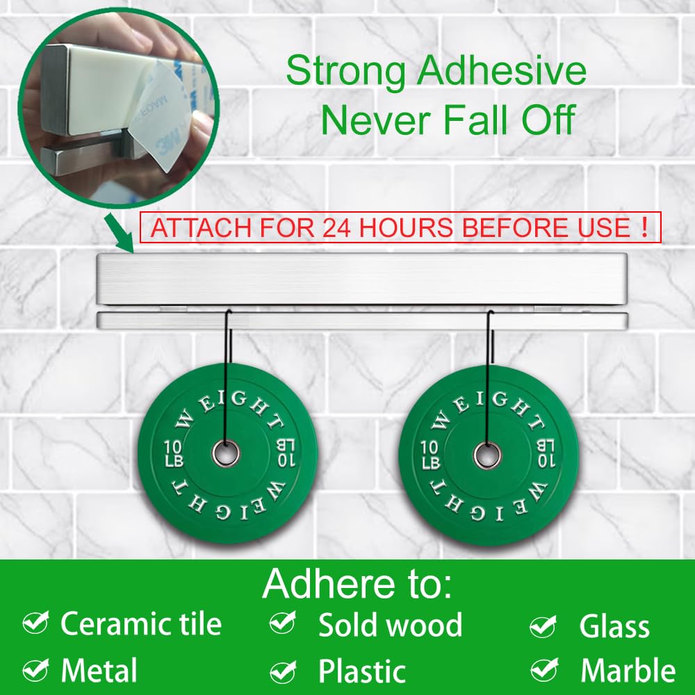 YIIYIIN adhesive pad and screws demonstrating easy no-drill installation