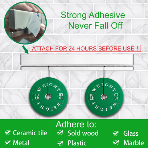 YIIYIIN adhesive pad and screws demonstrating easy no-drill installation