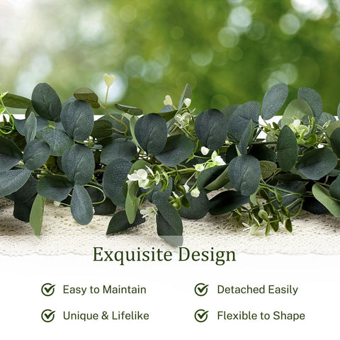 YIJXPOIN garland wrapped on an arch highlighting bendable wire for secure shaping benefit