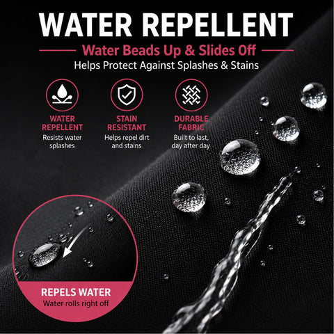 YIKA fabric texture showing water-resistant finish for spill protection benefit