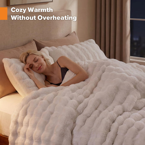 YIKUSH comforter styled on bed demonstrating cozy bedroom look