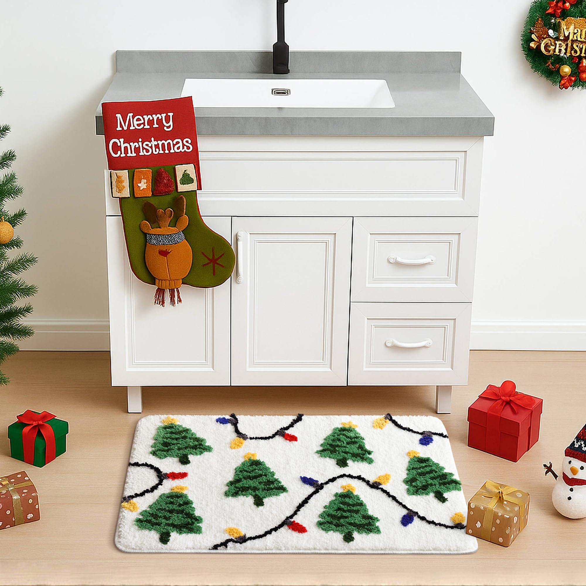 YIKUSH vibrant colorful lights printed on trees for long-lasting festive brightness