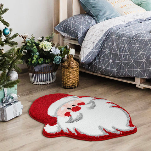 YIKUSH holiday room setting showing mat enhancing festive decor