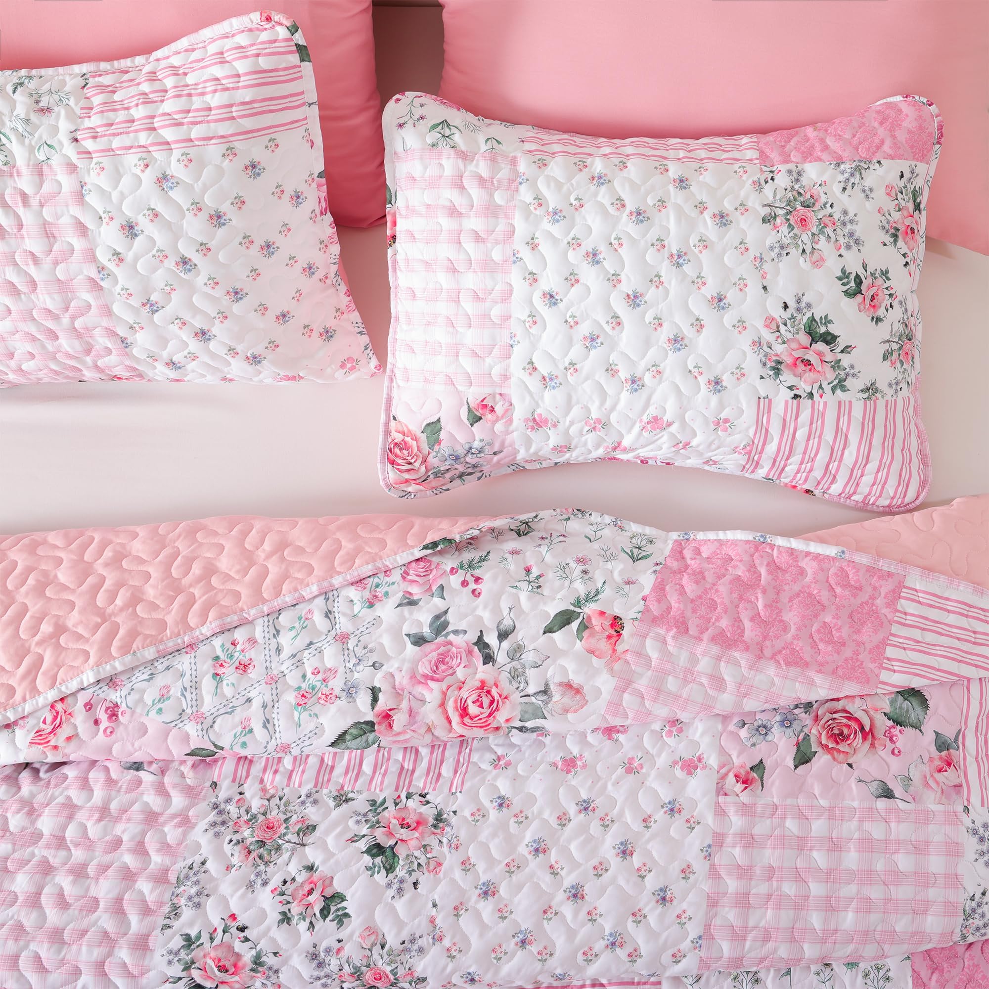 YIKUSH quilt on queen bed in styled bedroom creating warm inviting atmosphere