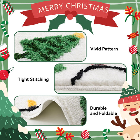 YIKUSH textured rubber backing shown to provide secure, non-slip bathroom safety