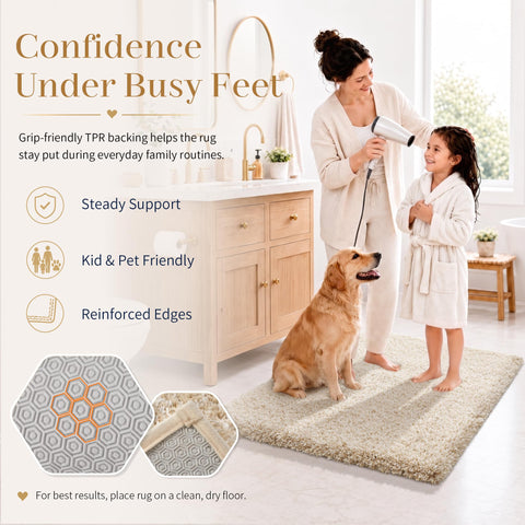 Yimobra thickness edge profile illustrating plush height and durable construction