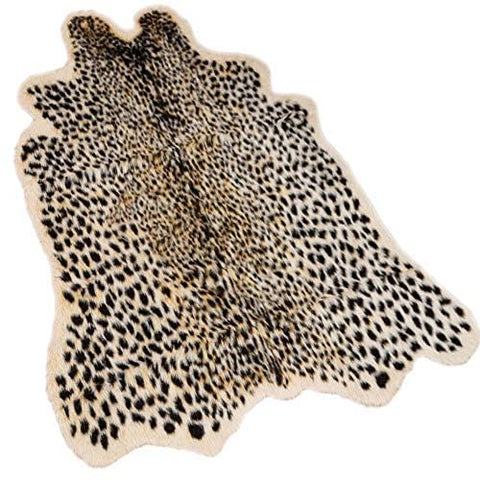 yingda1992 front view of leopard rug showing full pattern and scale for dramatic décor