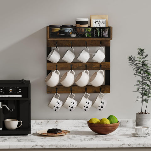 YINMIT close-up of metal mesh 'COFFEE' panel adding farmhouse style benefit