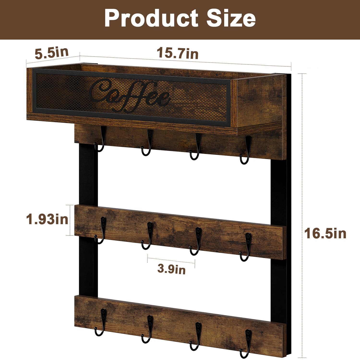 YINMIT lifestyle kitchen coffee nook displaying styled organization benefit
