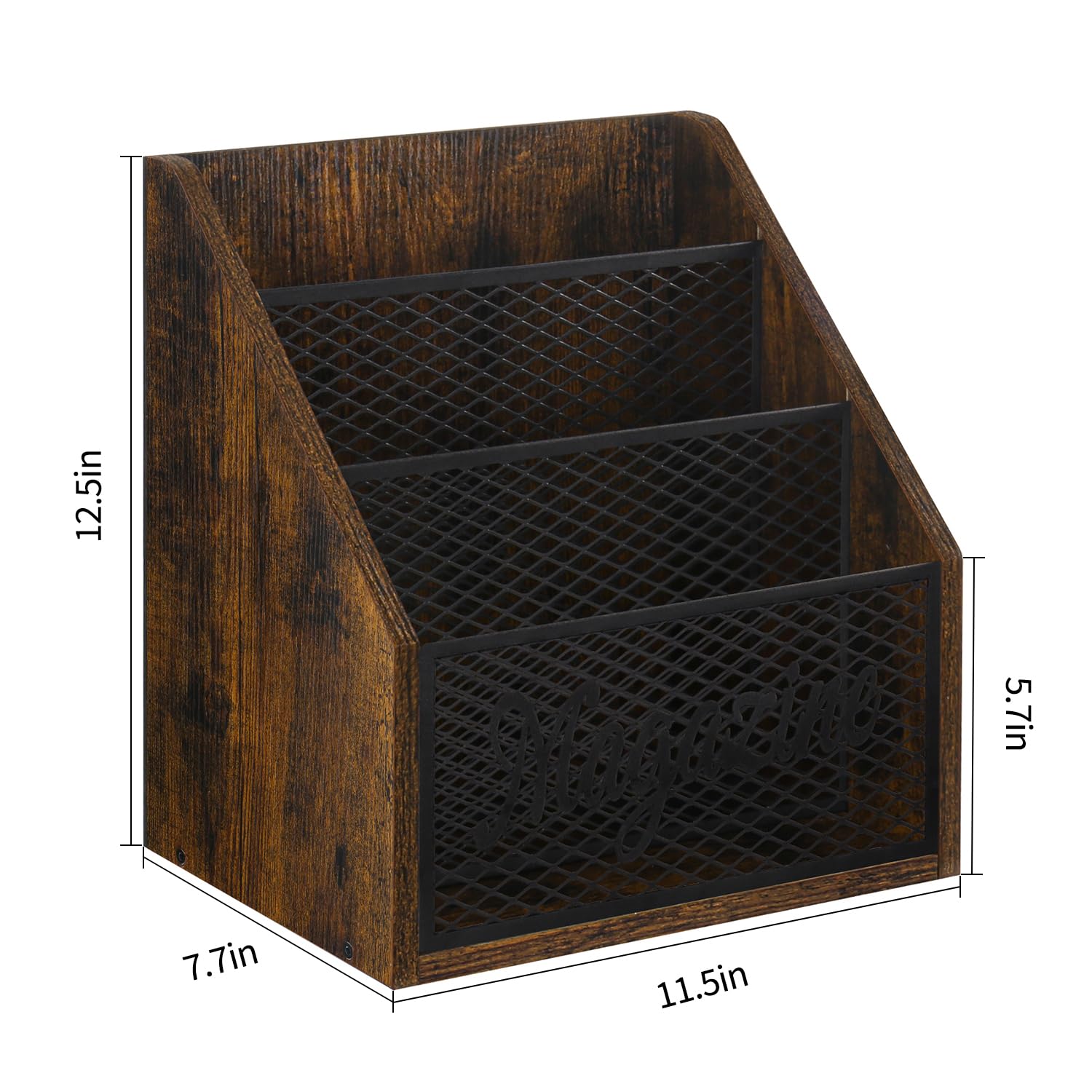 YINMIT metal mesh detail demonstrating strong support for heavy books