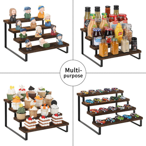 YINMIT riser on bathroom counter creating tidy, stylish storage
