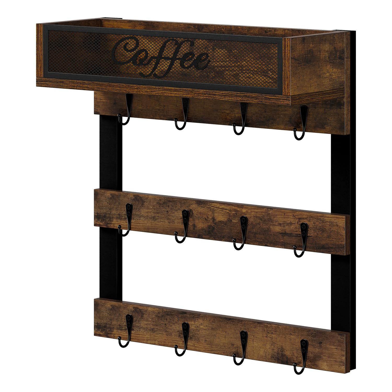 YINMIT shelf holding jars and decor creating extra storage and display benefit
