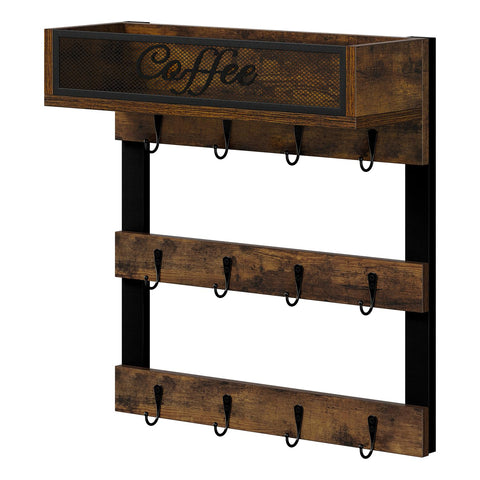 YINMIT shelf holding jars and decor creating extra storage and display benefit