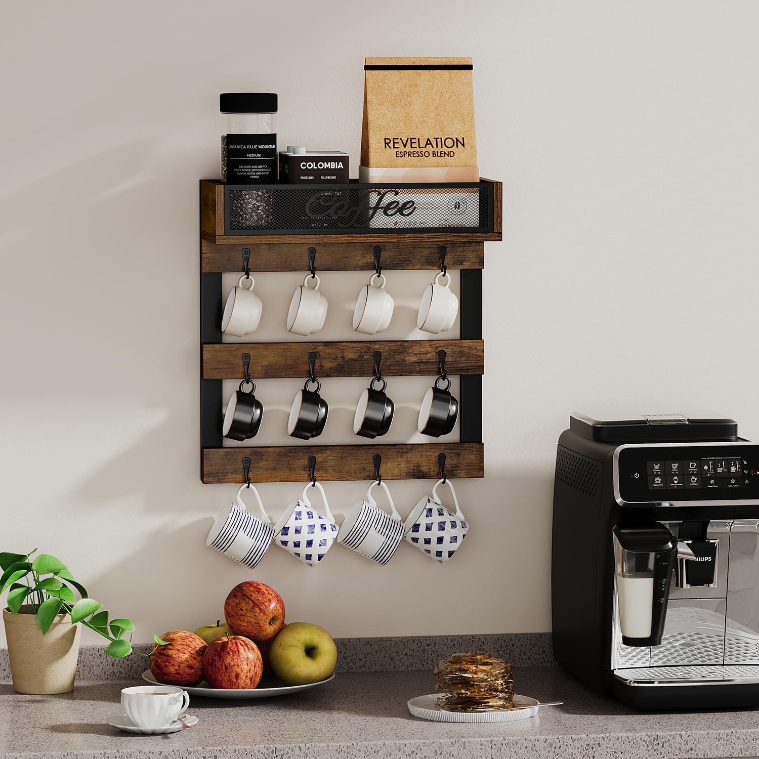 YINMIT side profile showing depth and compact scale saving counter space benefit