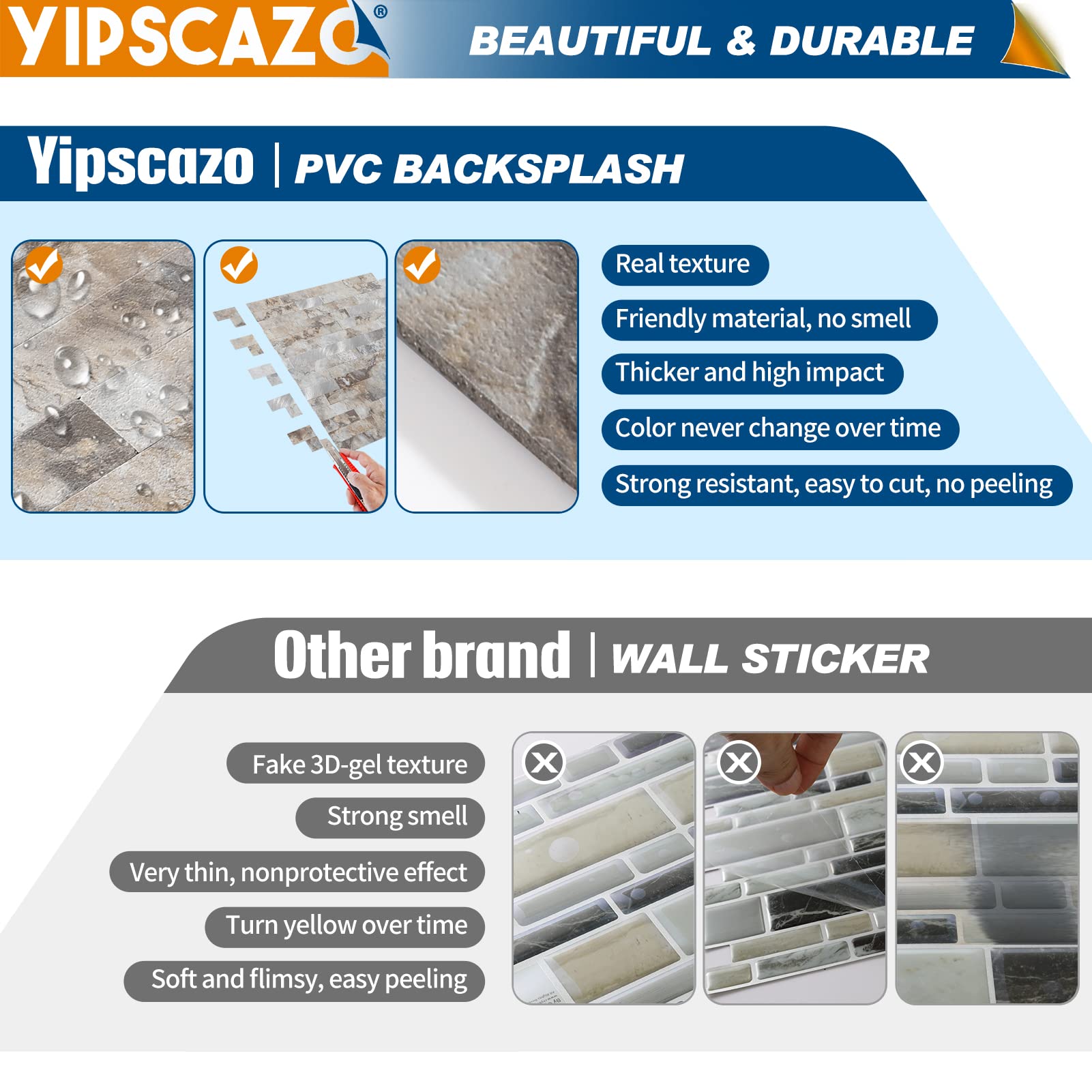 Yipscazo in a modern kitchen lifestyle scene showing instant room transformation benefit