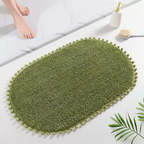 YIRDDEO front view oval mat showing style and soft comfort