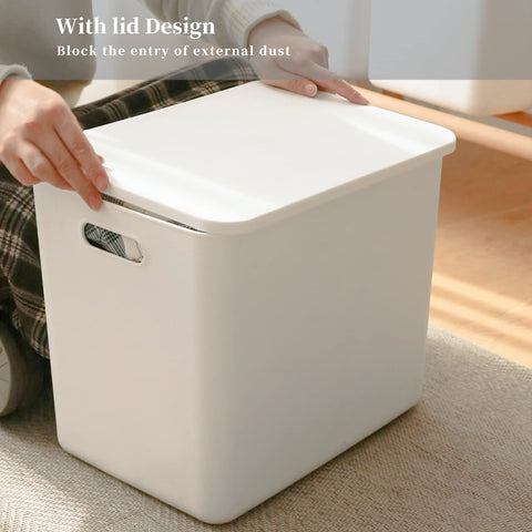 Yishyfier bins filled with toys and books for organized playroom storage