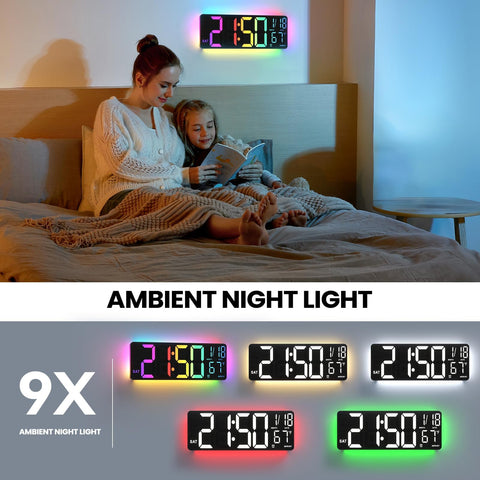 YISILE remote with clock controls for convenient adjustments