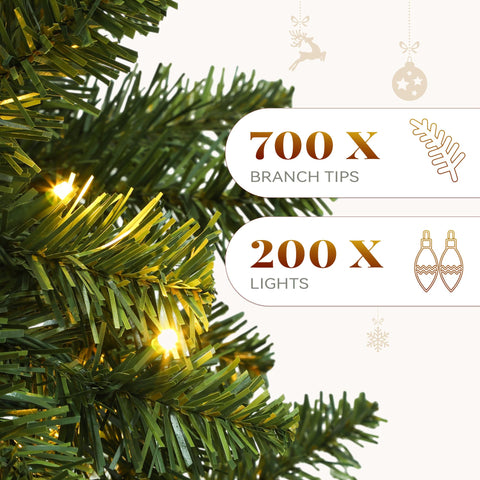 YITAHOME close-up of fraser fir needles and branches for realistic texture