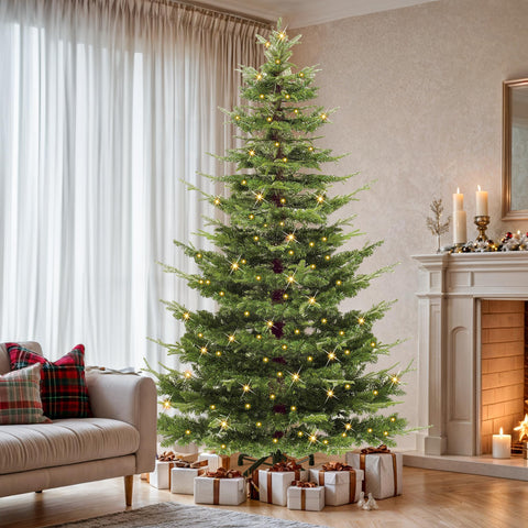 YITAHOME decorated tree in a lifestyle scene creating festive home ambiance