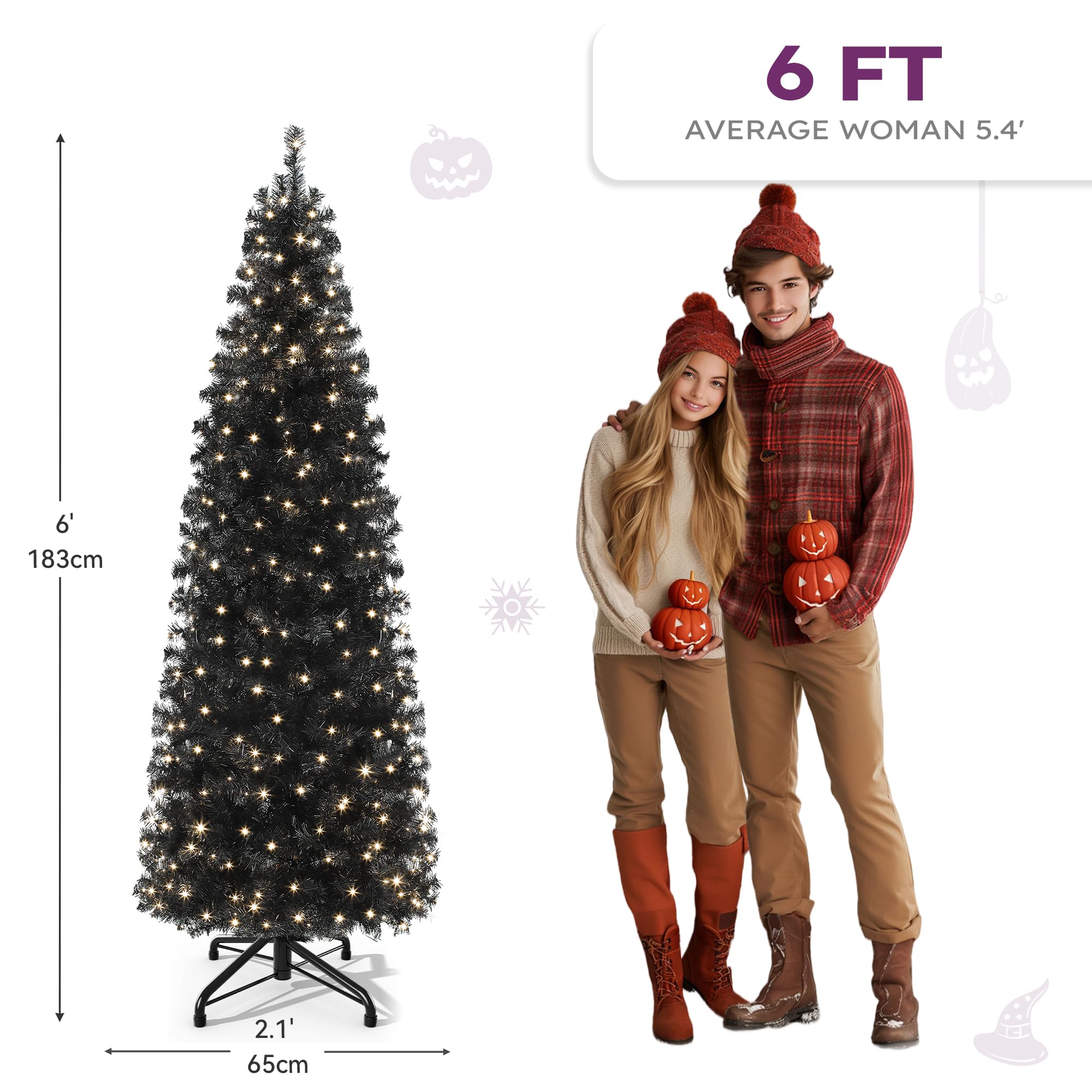 YITAHOME folded tree sections compact for simple storage convenience