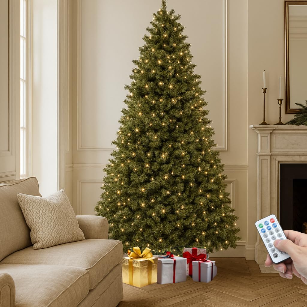 YITAHOME front view fully lit tree showing bright ambiance benefit