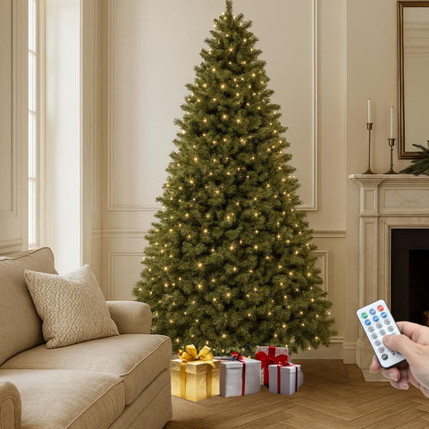 YITAHOME front view fully lit tree showing bright ambiance benefit