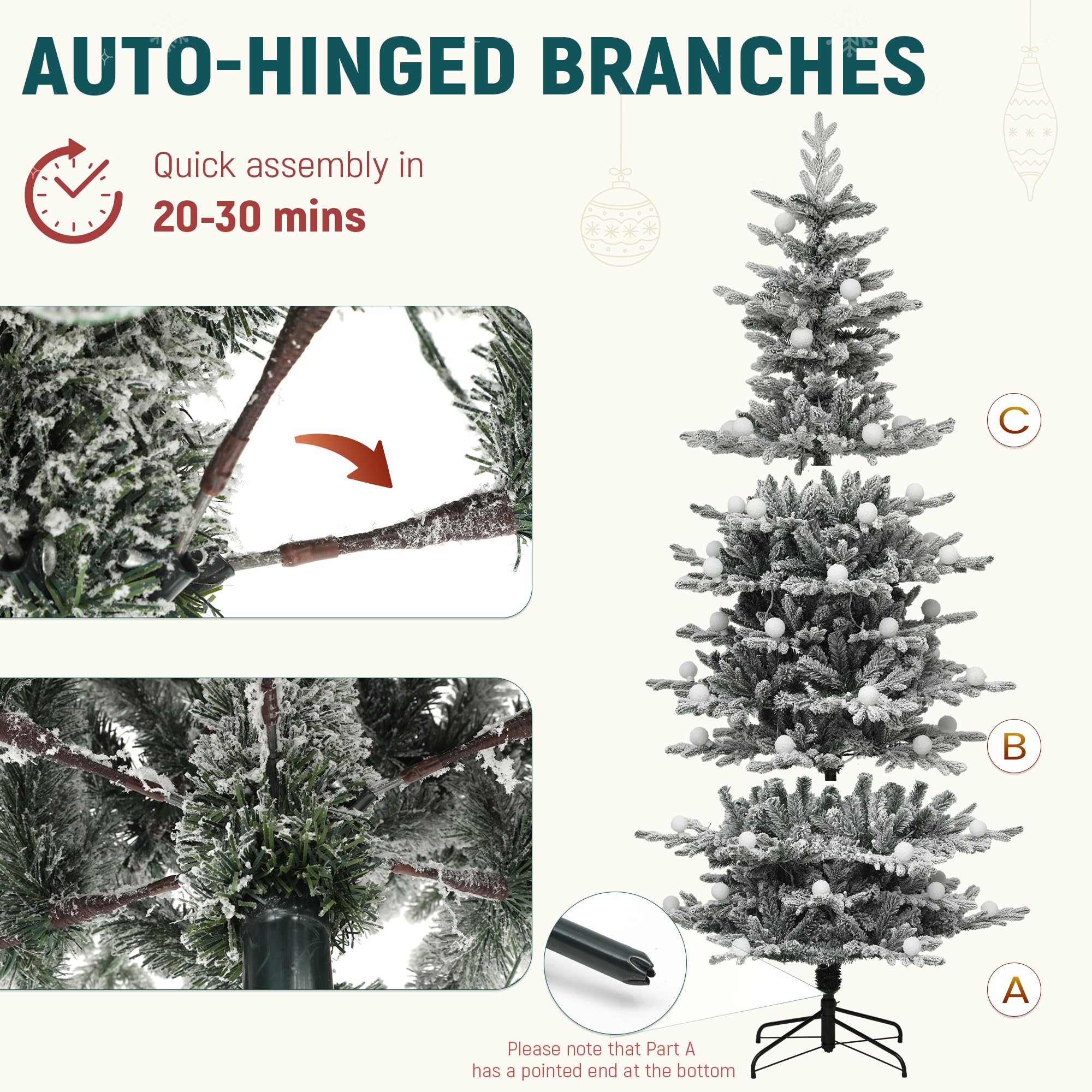 YITAHOME styled living room with tree showing scale and ambiance benefit festive centerpiece