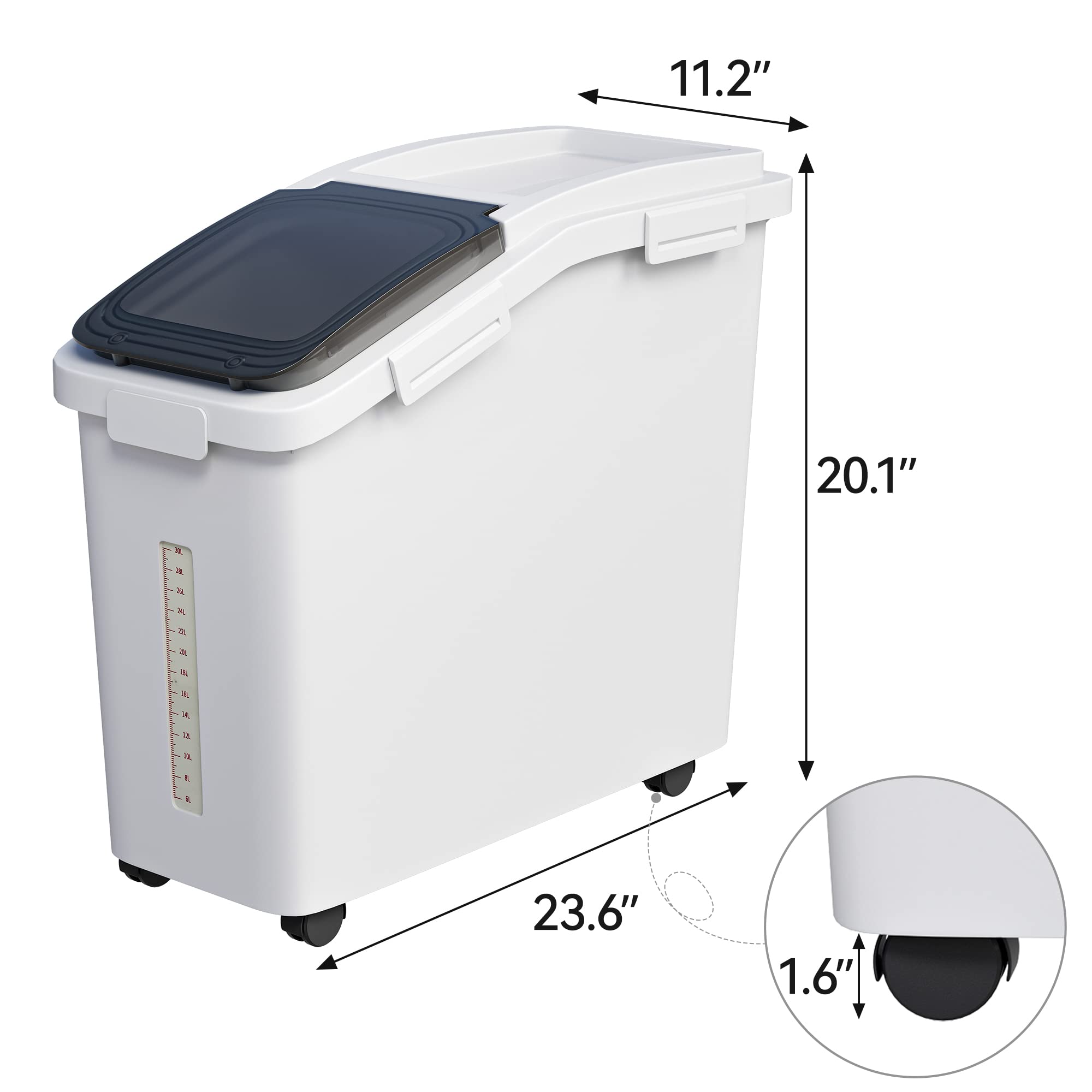 YITAHOME lid moisture-proof compartment storing desiccant to preserve freshness