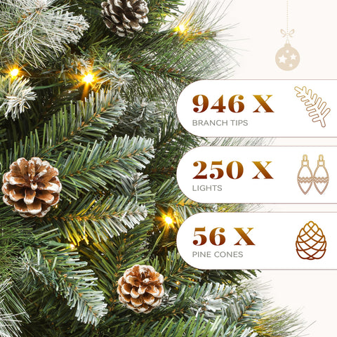 YITAHOME pine cone accent detail highlighting natural ornaments benefit: authentic seasonal touch