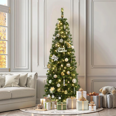 YITAHOME tree next to sofa showing 6ft scale and space-saving design