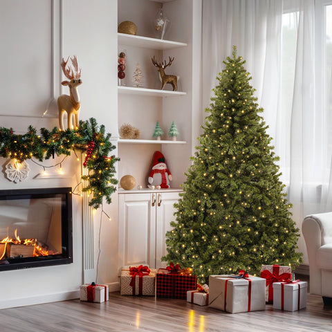 YITAHOME tree beside sofa for scale illustrating 6ft size benefit