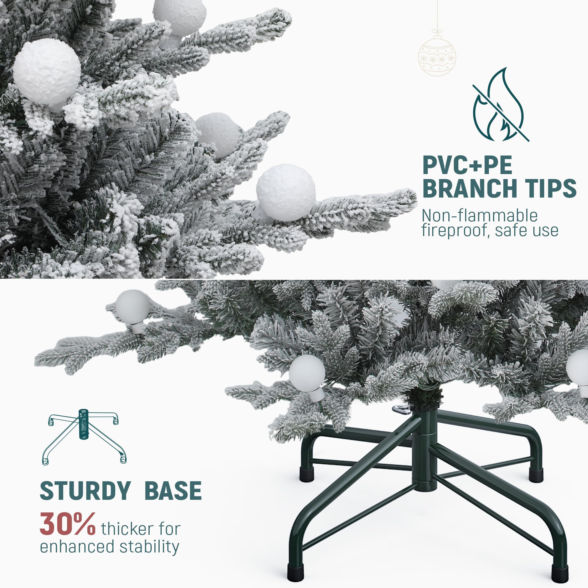 YITAHOME X-shaped iron stand and reinforced base showing stability benefit secure support