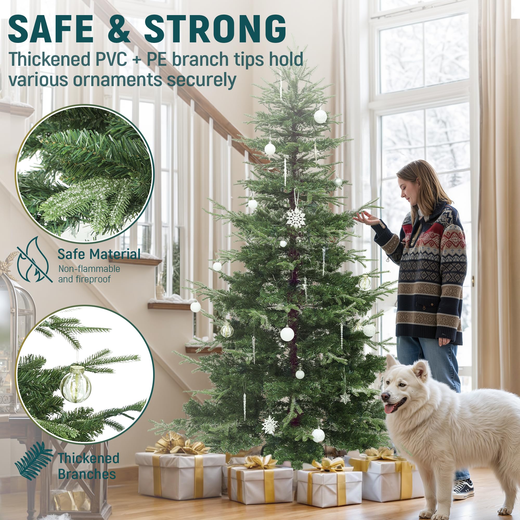 YITAHOME sturdy metal base and reinforced bracket providing stable support