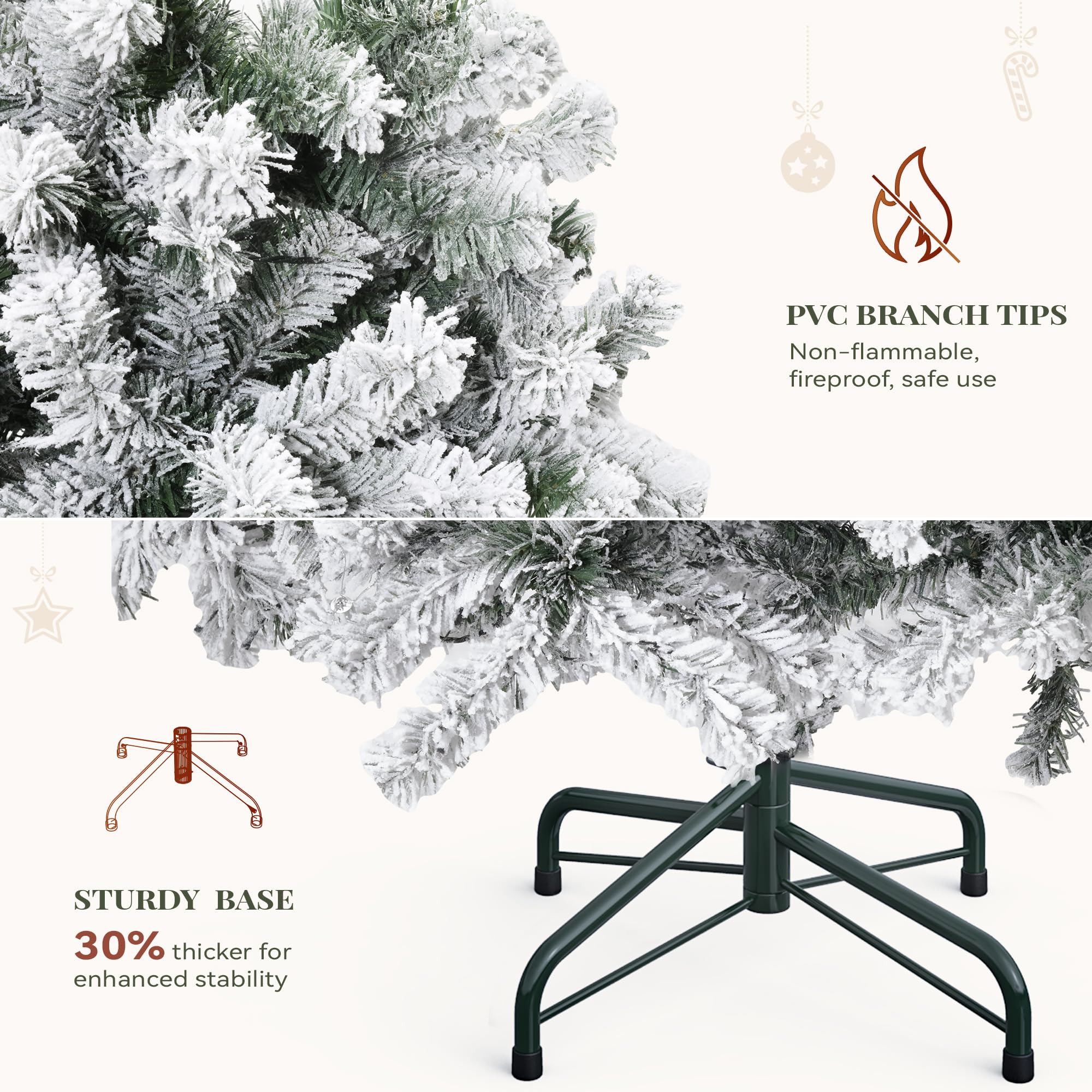 YITAHOME packaged tree with kraft paper included for easy cleanup