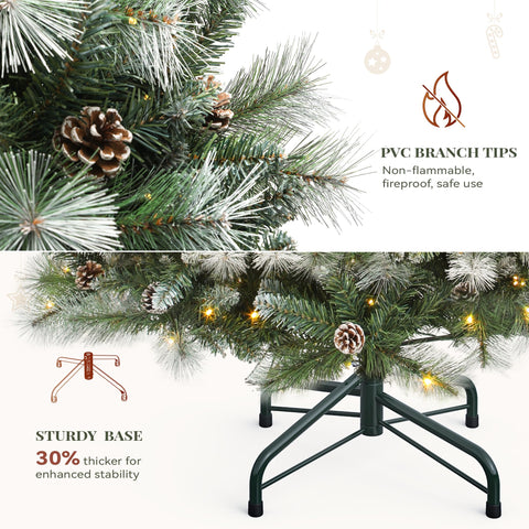 YITAHOME X-shaped stand and reinforced base showing sturdiness benefit: stable ornament support