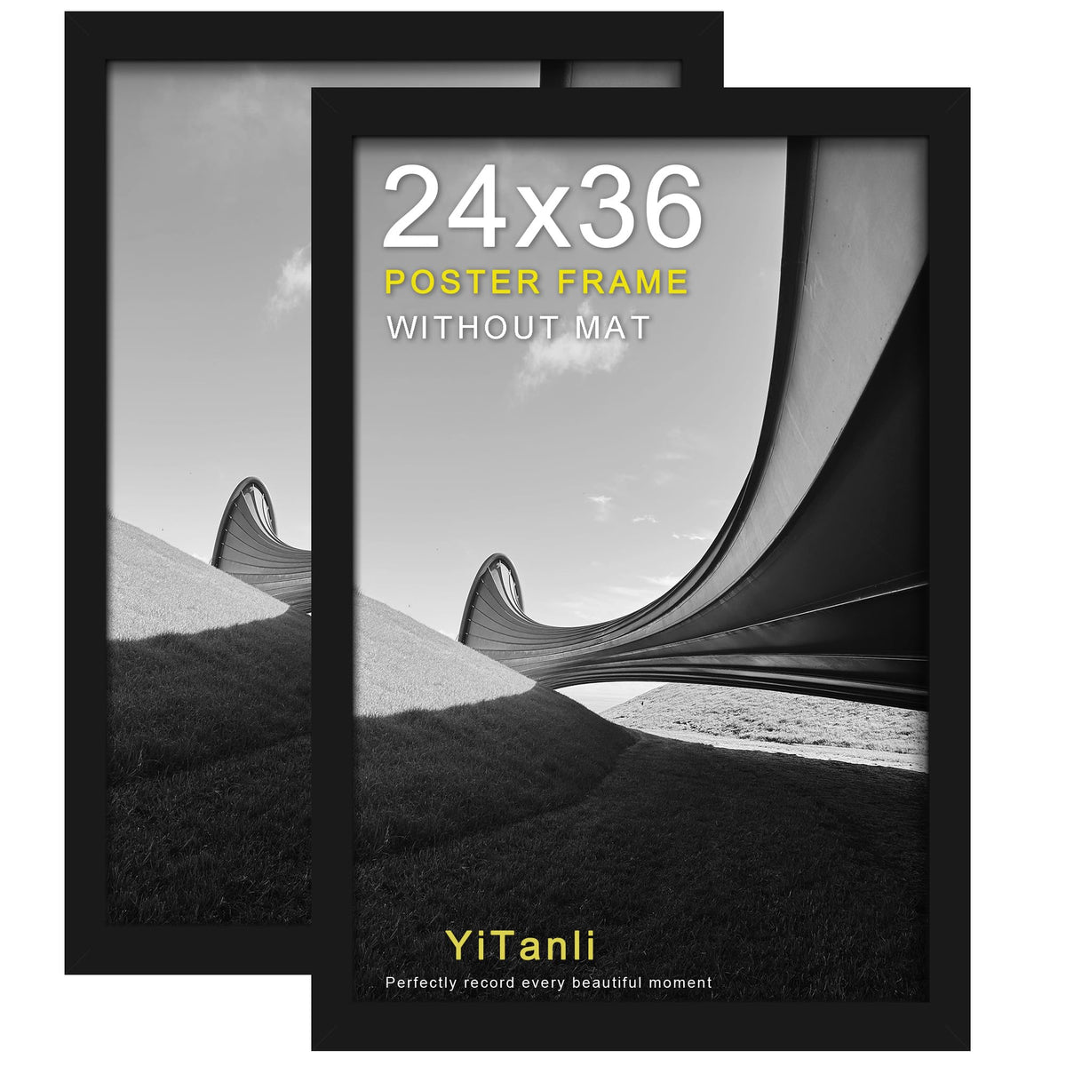 YiTanli front view showing black frame and artwork, professional presentation