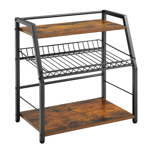 YIYYZI front view of countertop organizer, tidy display benefit