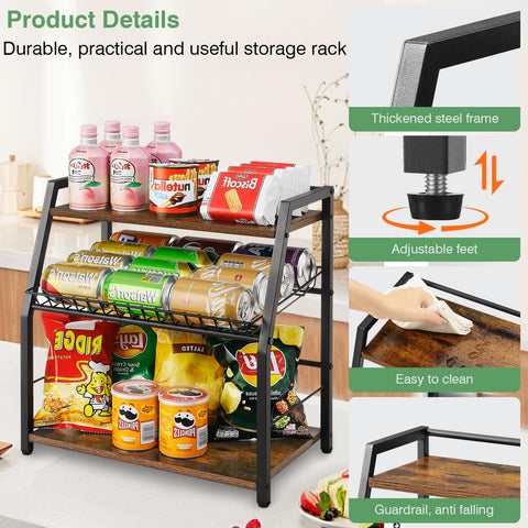 YIYYZI organizer in kitchen coffee station, streamlines drink prep