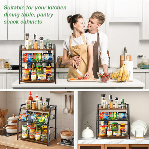YIYYZI full display in office breakroom, neat snack organization