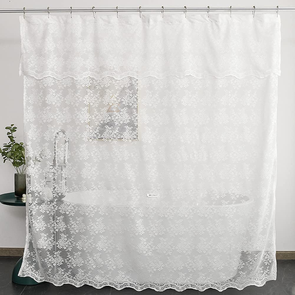 YJ YANJUN front panel view showing full white lace elegance and vintage charm