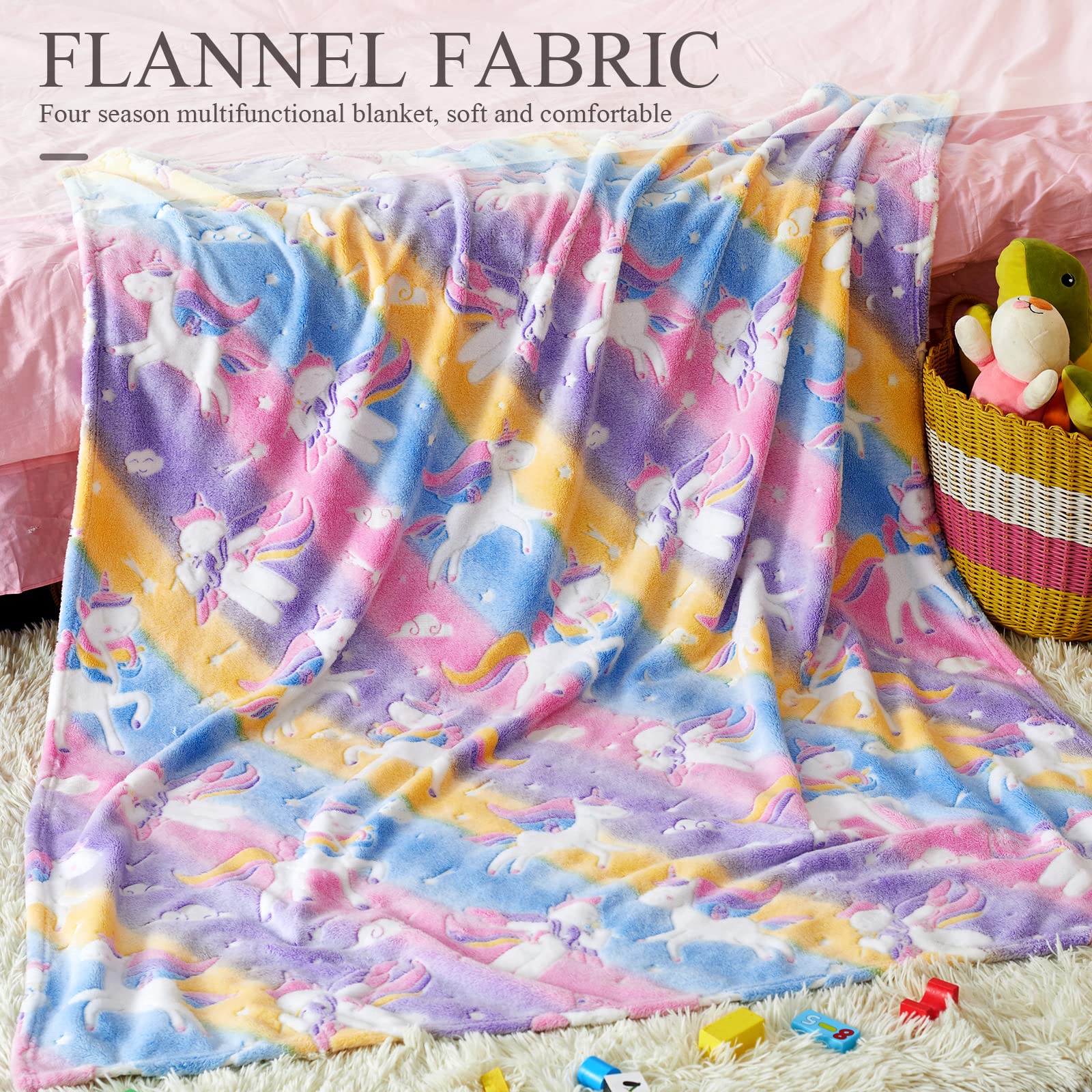 YJLMLY blanket folded with pink gift bag ready for giving and easy presentation
