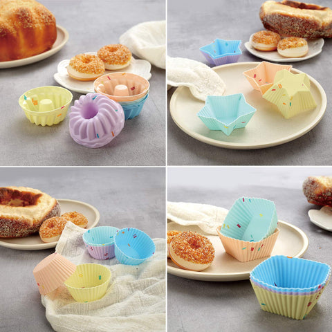 YK GDYORKITCHEN assorted silicone cups enabling varied presentation ideas