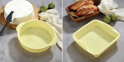 YK GDYORKITCHEN round and square cake pans for layered baking flexibility