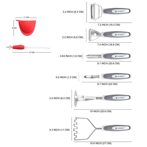 YK GDYORKITCHEN size comparison with a potato illustrating scale and practical kitchen storage benefit
