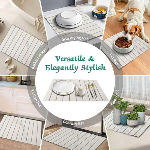 YLjindoia label close-up showing stone and PVC composite durability
