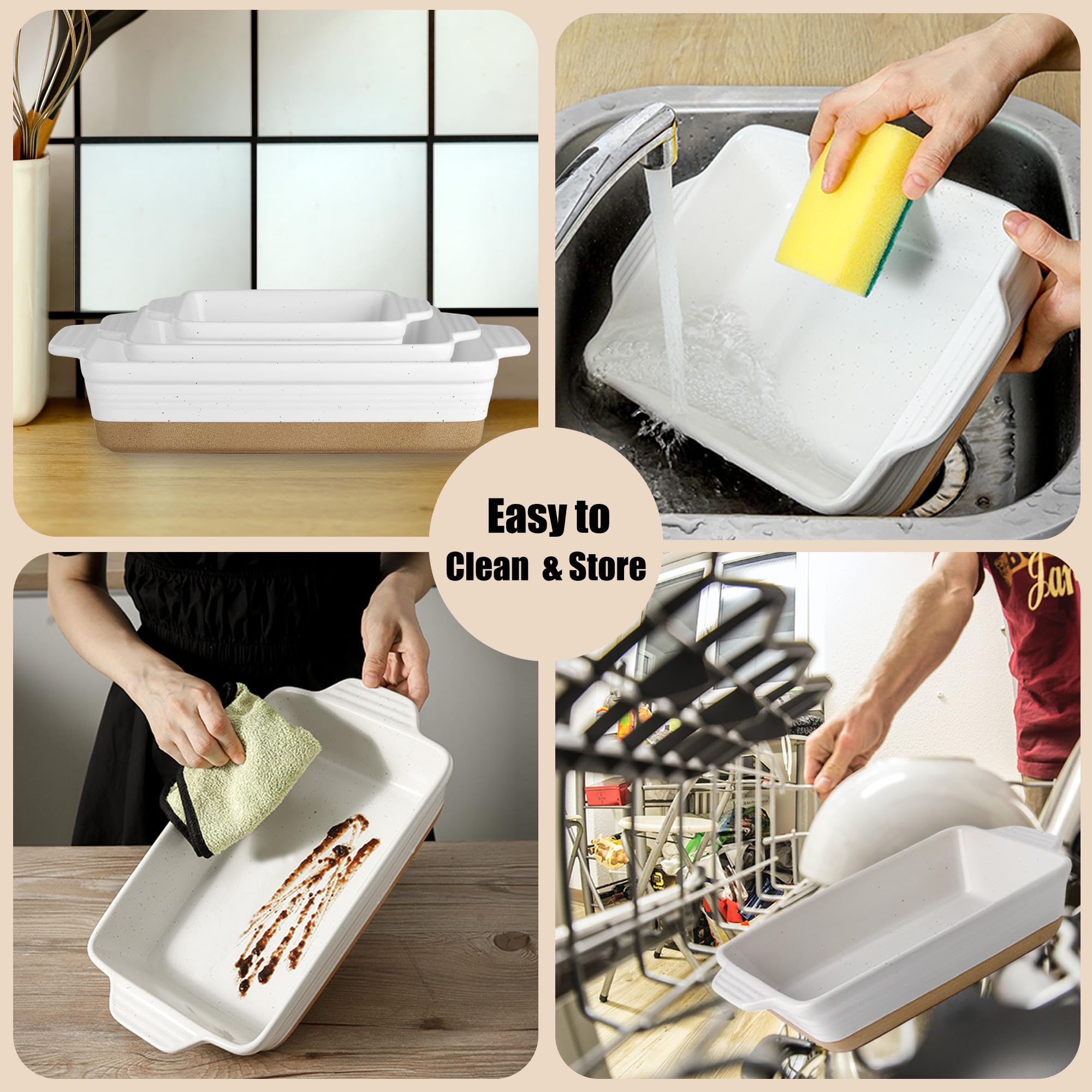 YMASINS stacked pans in cabinet to show space-saving storage benefit