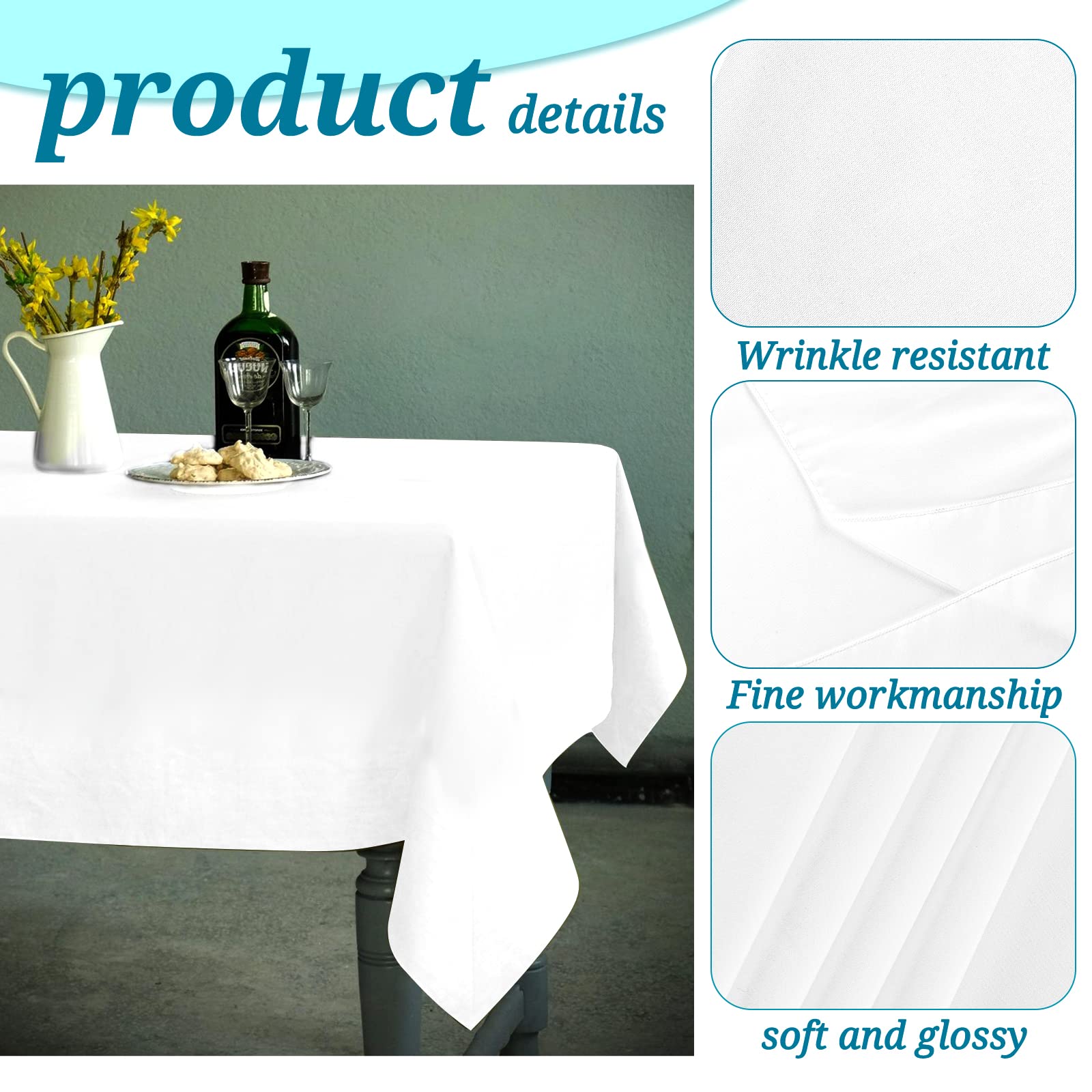 YMHPRIDE tablecloth on a wedding table demonstrating polished event presentation