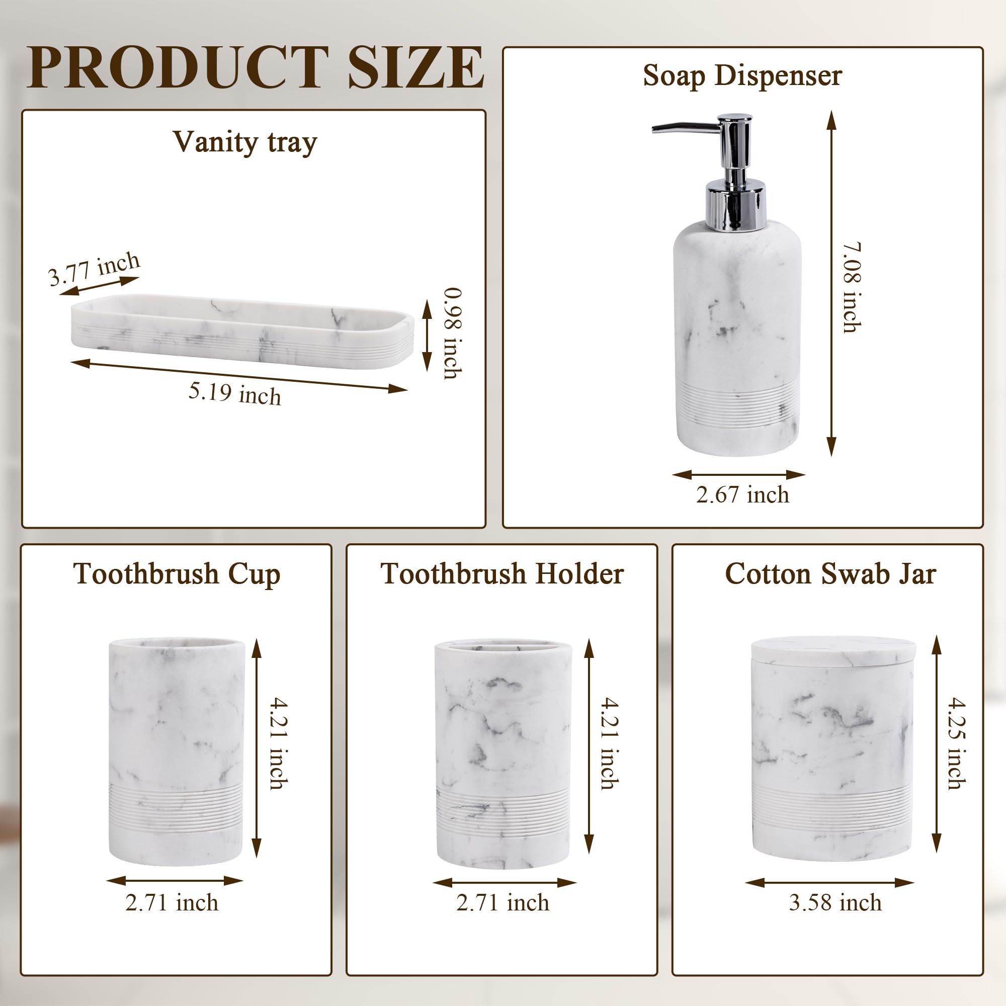 YMXYJM set next to a hand to show size and practical countertop fit benefit