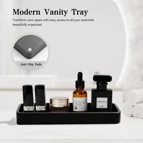 YMXYJM tray with jewelry and keys demonstrates tidy countertop benefit
